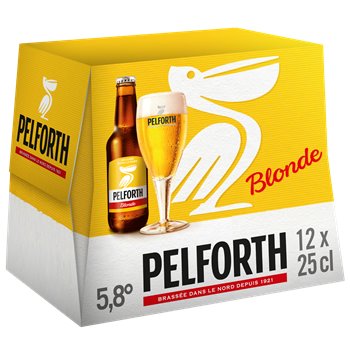 Bière blonde Pelforth 6x25cl