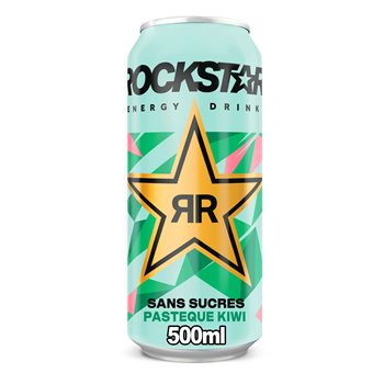 Boisson énergisante Rockstar Pastèque kiwi - 50cl